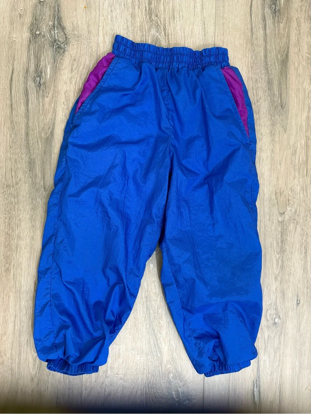 Vintage Members Only Colorblock Nylon Track Pants Size 4 90s